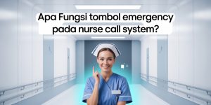 Tombol emergency nurse call system di ruang pasien