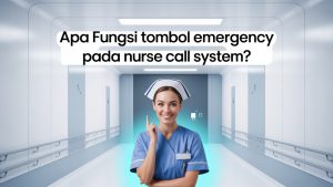 Tombol emergency nurse call system di ruang pasien