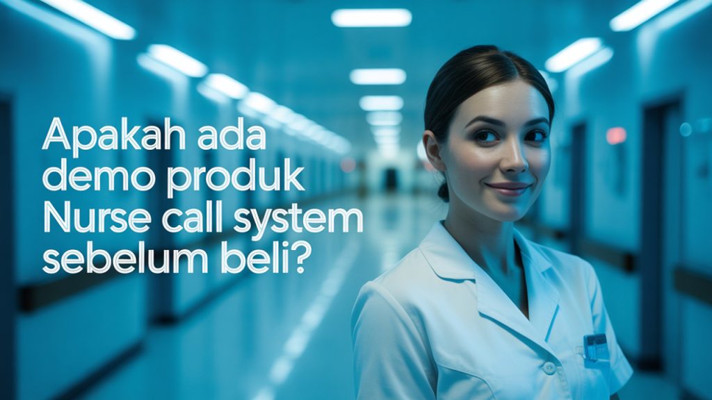 Apakah ada demo produk nurse call system sebelum beli?