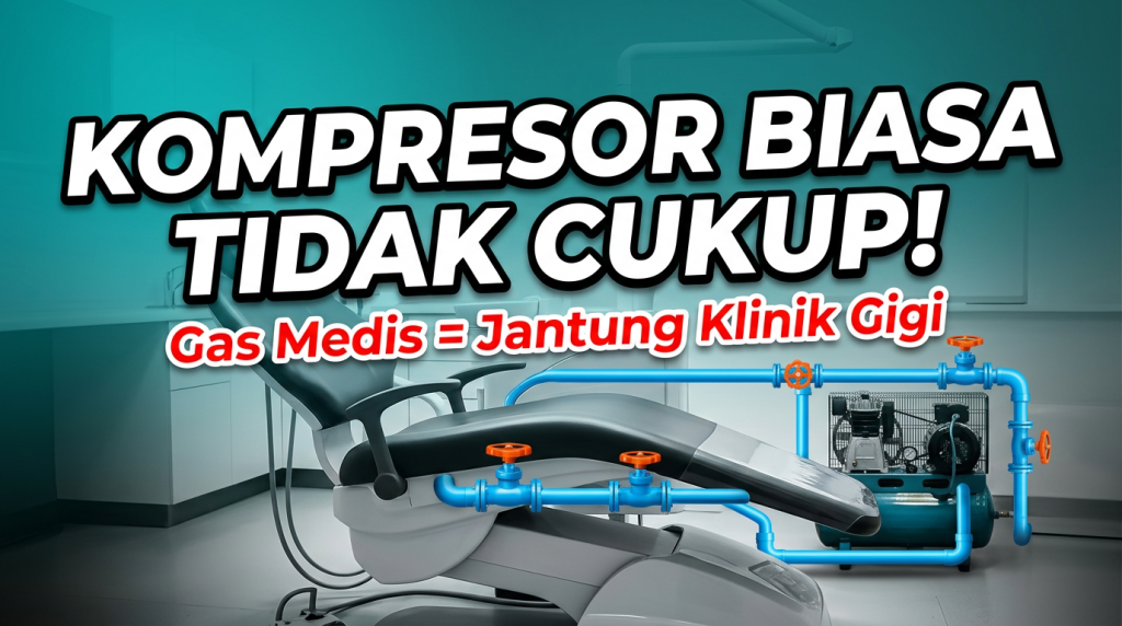 Berhenti Percaya Kompresor Biasa Cukup! Mengapa Instalasi Gas Medis Adalah Jantung Mati Hidupnya Klinik Gigi Modern, Bukan Sekadar Aksesori.