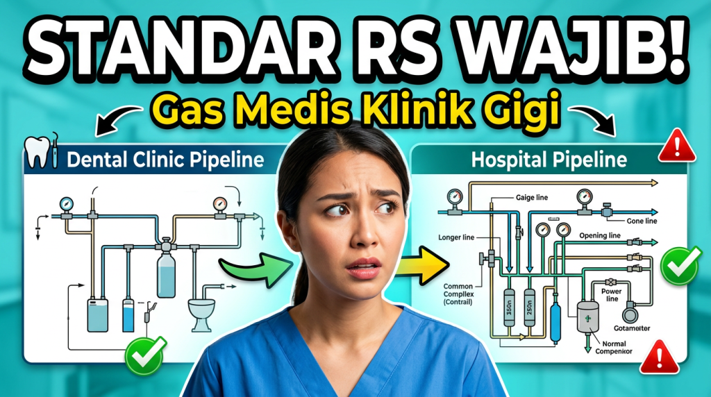 Salah Besar Jika Mengira Standar Instalasi Gas Medis di Rumah Sakit Tidak Berlaku untuk Klinik Gigi Premium Anda, Ini Akibatnya Jika Diabaikan.